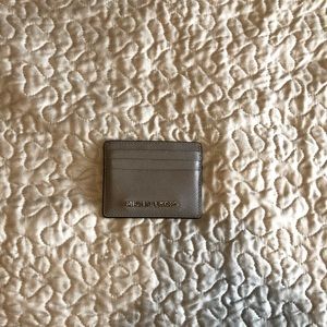 Gray Michael Kors Card Holder